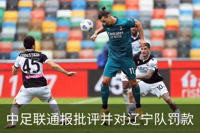 中足联通报批评并对辽宁队罚款